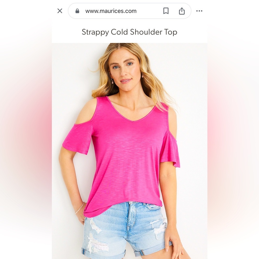 Maurices Strappy Cold Shoulder Top